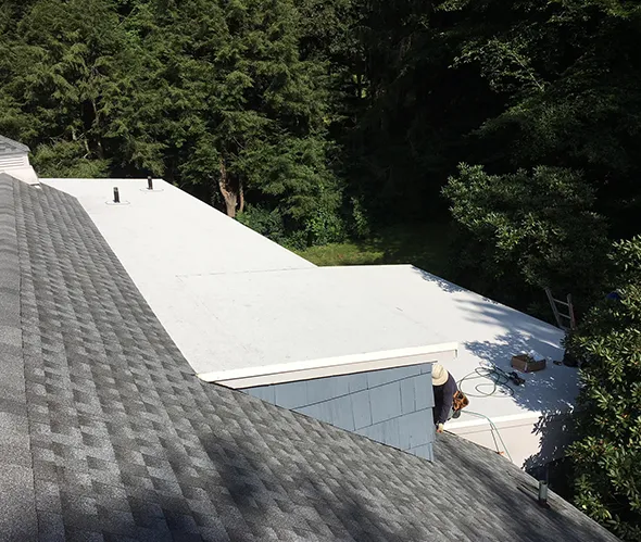 The benefits of our roofing services include durable, weather-resistant materials for long-lasting protection.